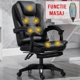 Cel mai bun scaun directorial cu masaj si suport de picioare